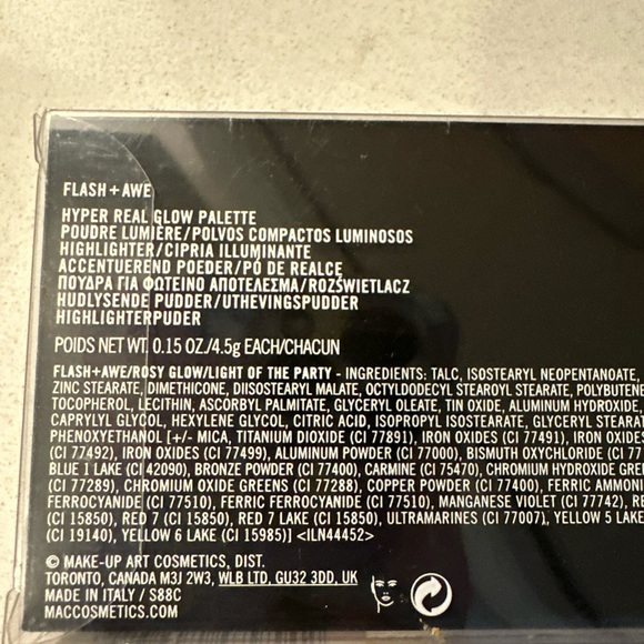 MAC Retro Matte Liquid Lip Metallic Rose&hyper real glow flash+Awe  Highlighter - Picture 3 of 11